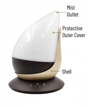 Sea Shell 350ml Gold Touch Button